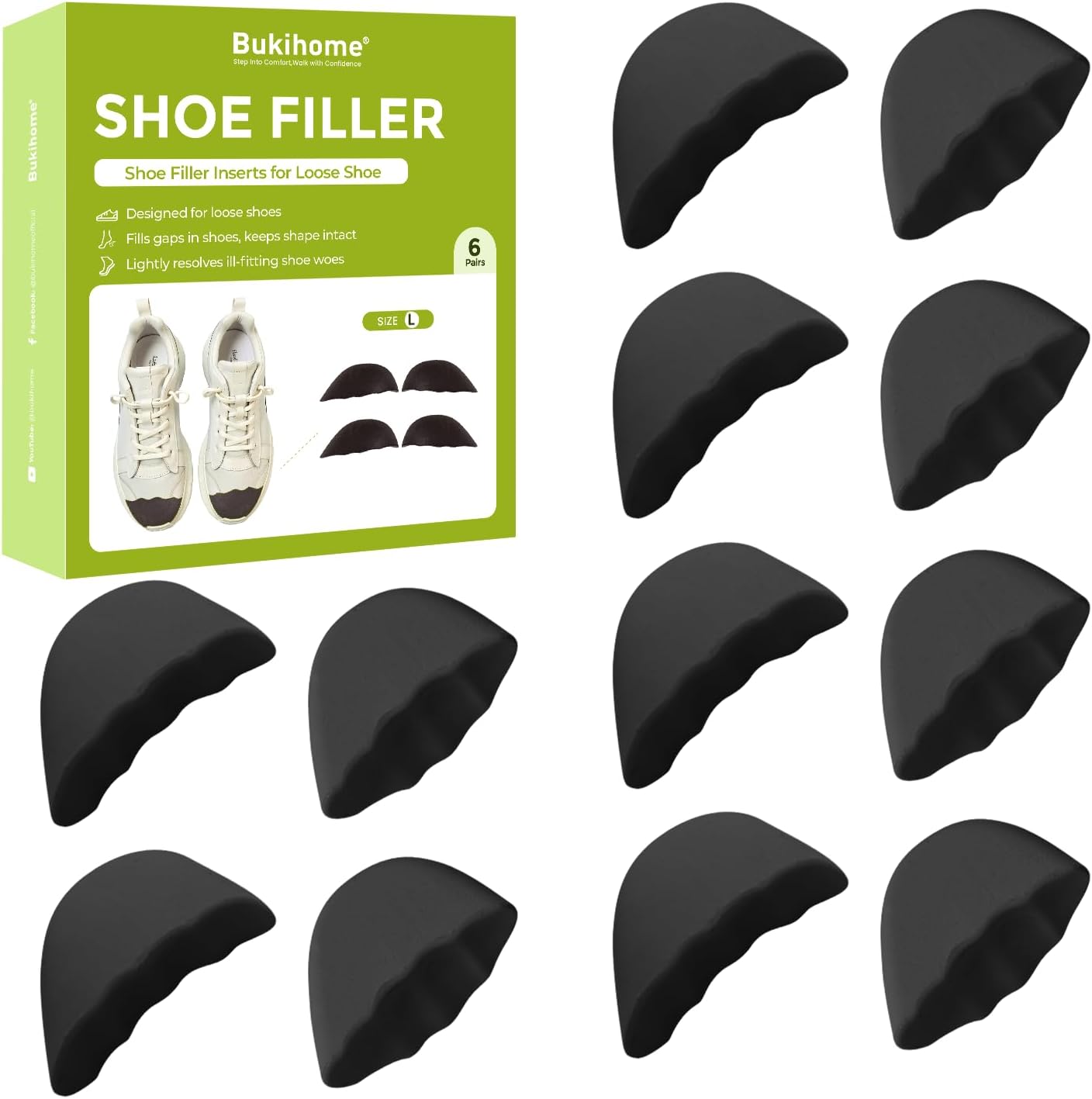Bukihome Shoe Filler Insert