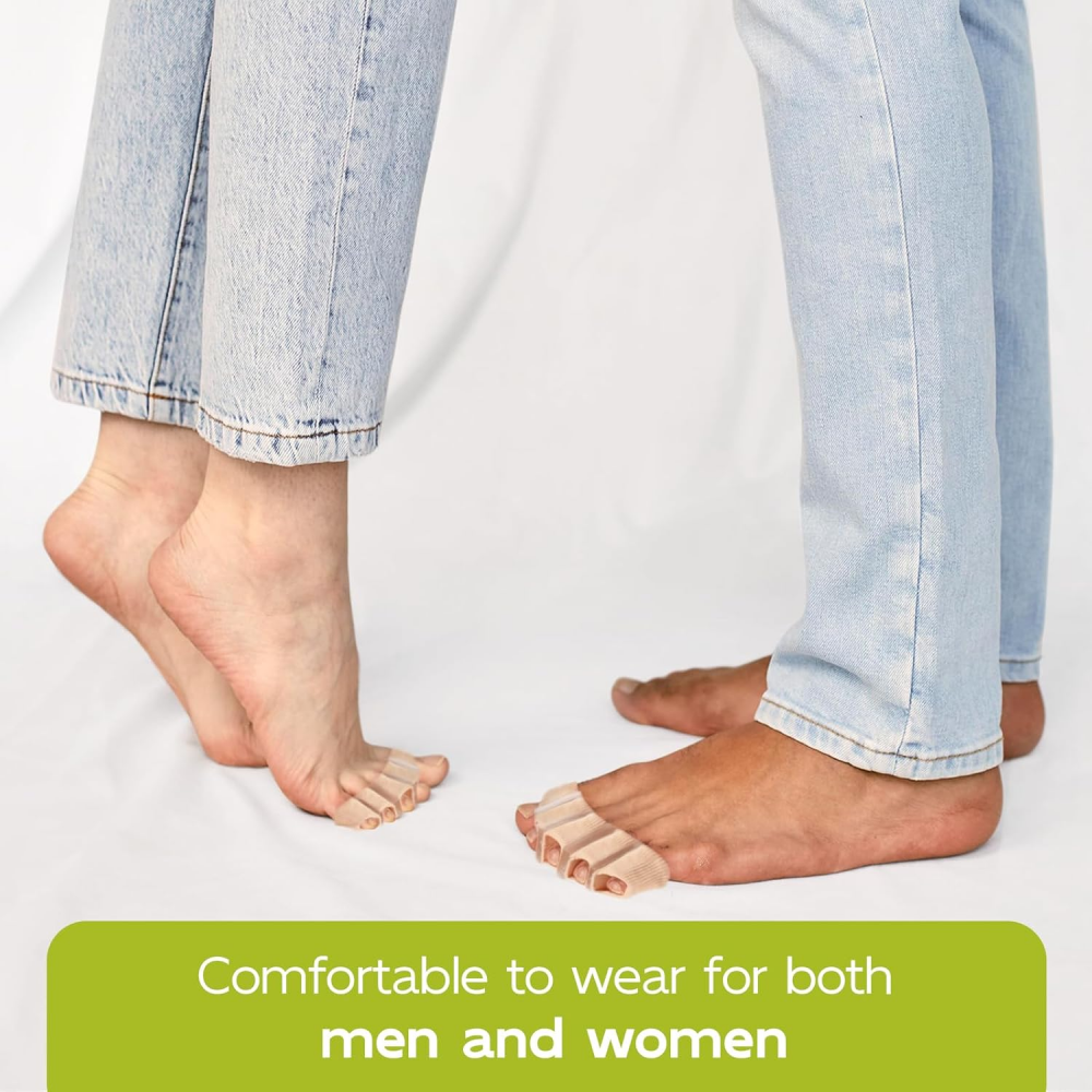 Bukihome Toe Separators with Fabric Lining