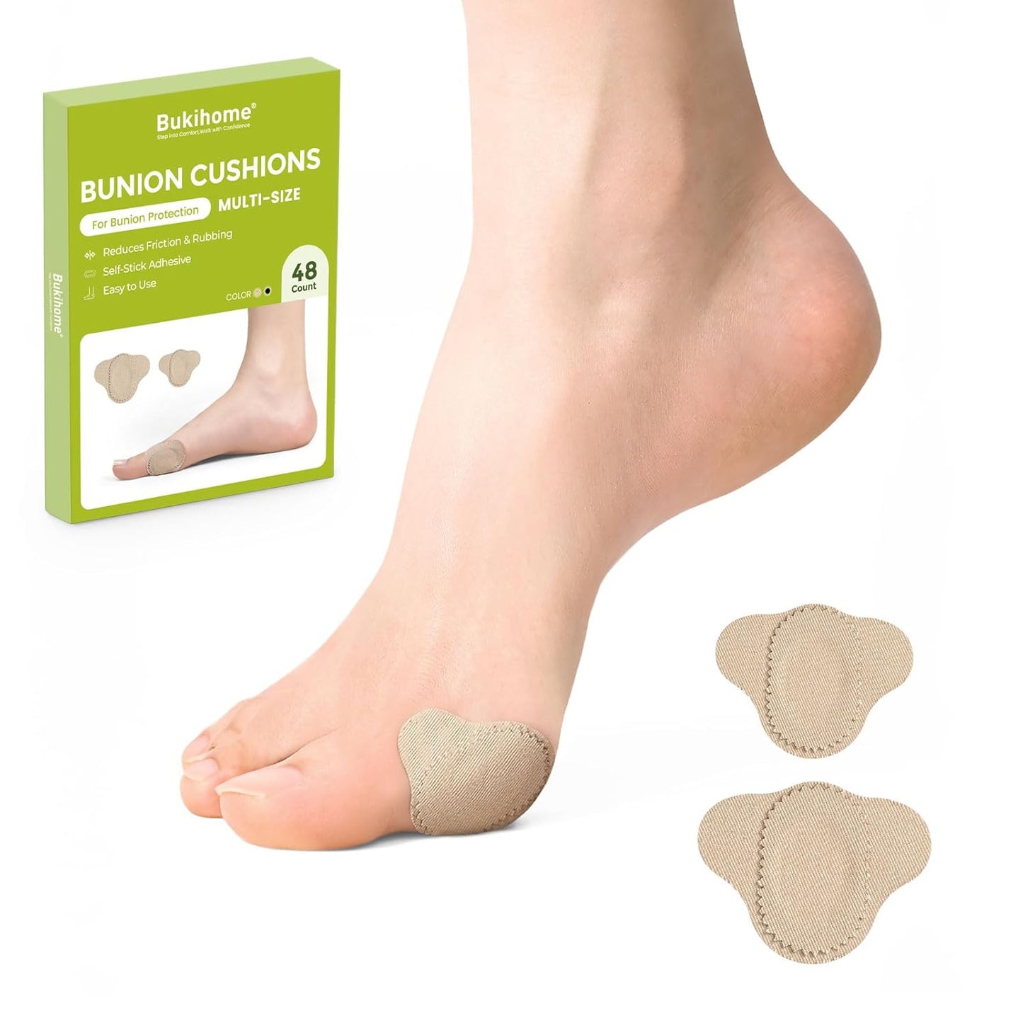 Bukihome Bunion Pads to Wear with Shoes