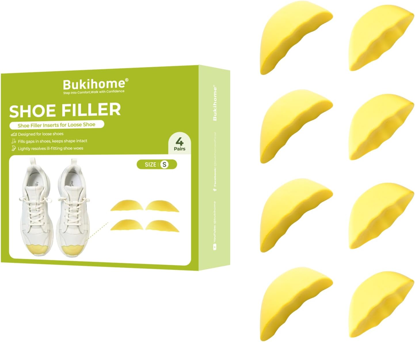 Bukihome Shoe Filler Insert