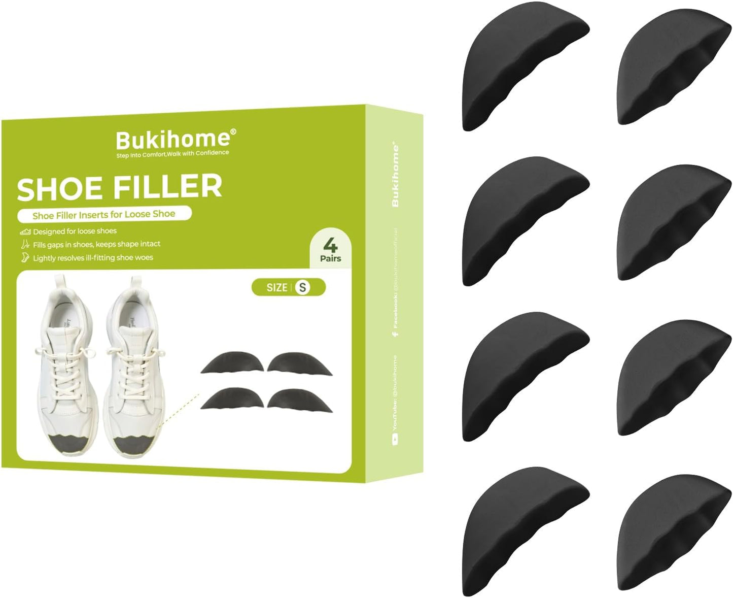 Bukihome Shoe Filler Insert