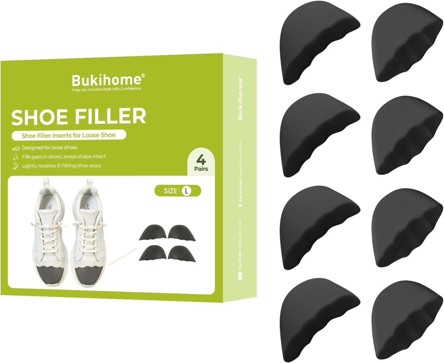 Bukihome Shoe Filler Insert