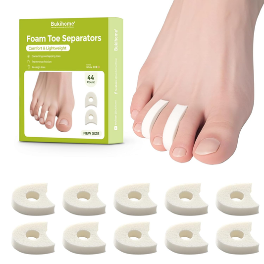 Bukihome 44-Pack Foam Toe Separators