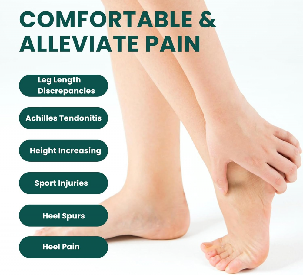 Adjustable Heel Lift Inserts for Shoes