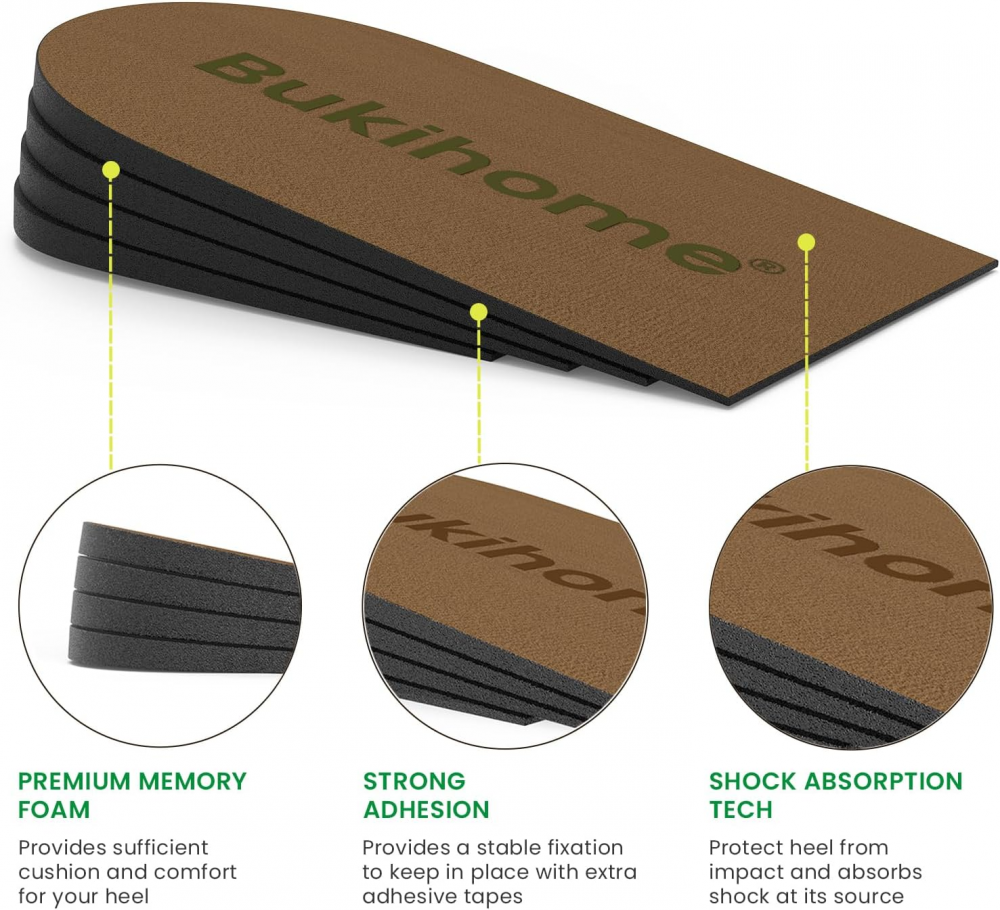 Adjustable Heel Lift Inserts for Shoes