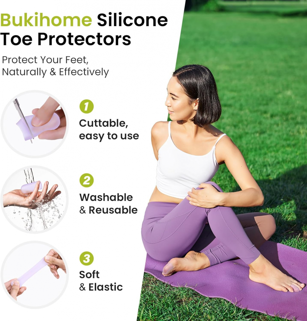 Bukihome Silicone Toe Protectors