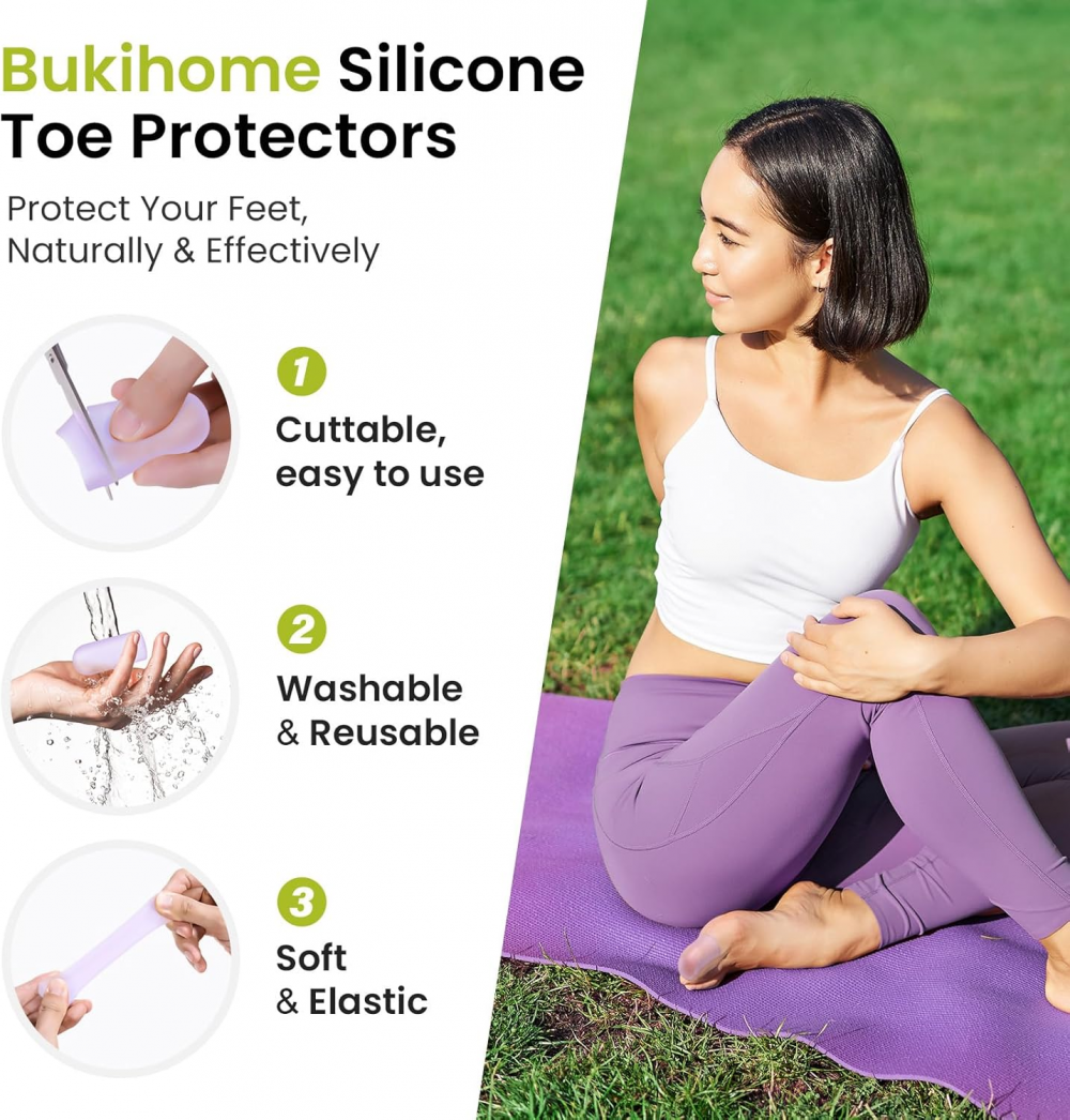 Bukihome Silicone Toe Protectors