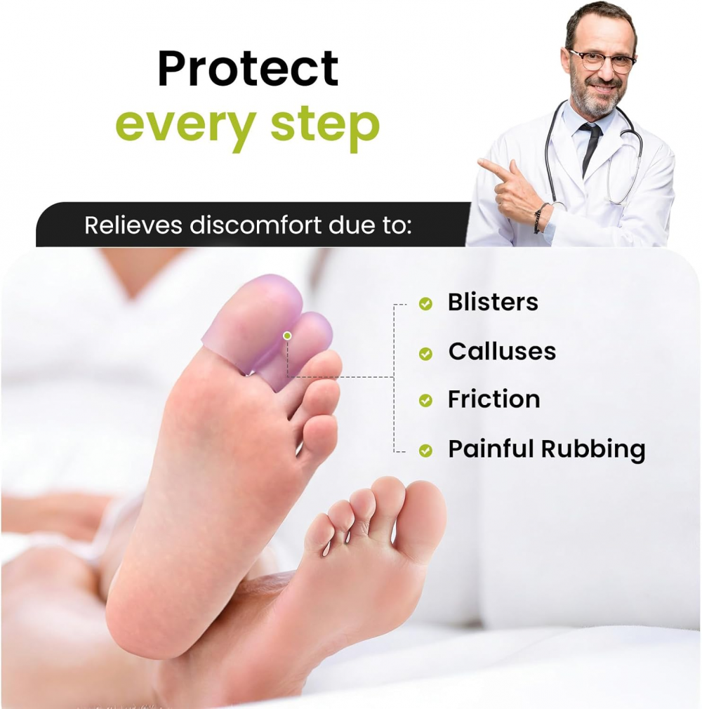 Bukihome Silicone Toe Protectors