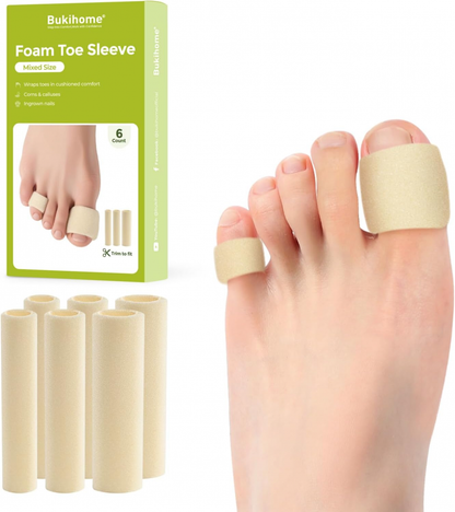 Bukihome Cuttable Toe Tubes Sleeves