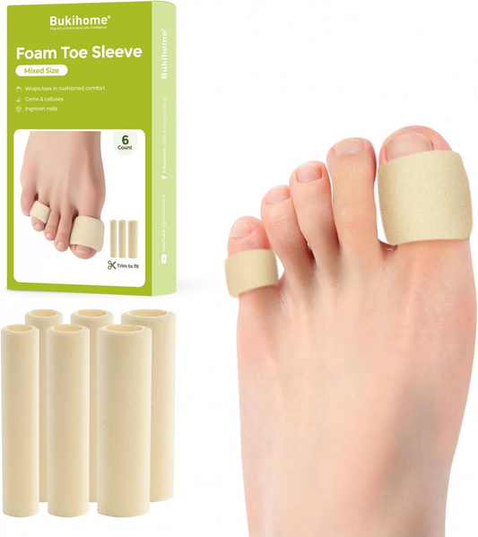 Bukihome Cuttable Toe Tubes Sleeves