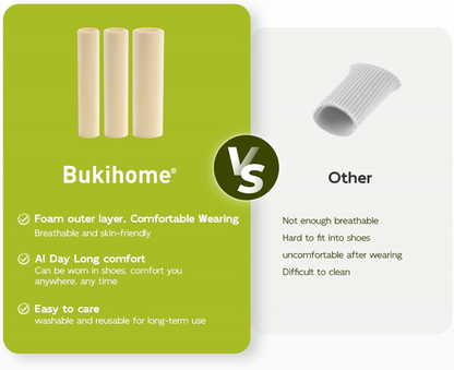 Bukihome Cuttable Toe Tubes Sleeves