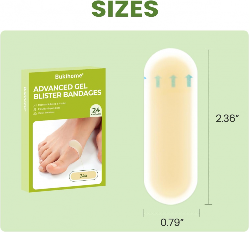 Bukihome Gel Hydrocolloid Bandage Pads
