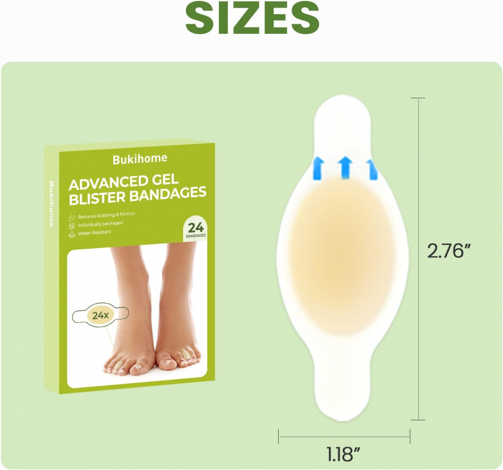 Bukihome Gel Hydrocolloid Bandage Pads