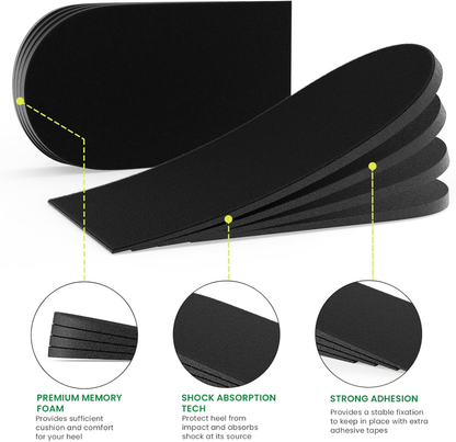 Adjustable Heel Lift Inserts for Shoes, Black