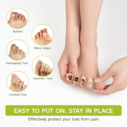 Bukihome Toe Separators with Fabric Lining