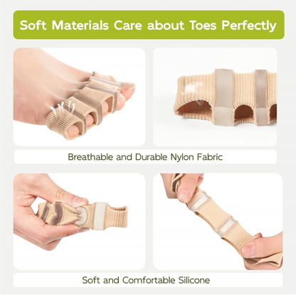 Bukihome Toe Separators with Fabric Lining
