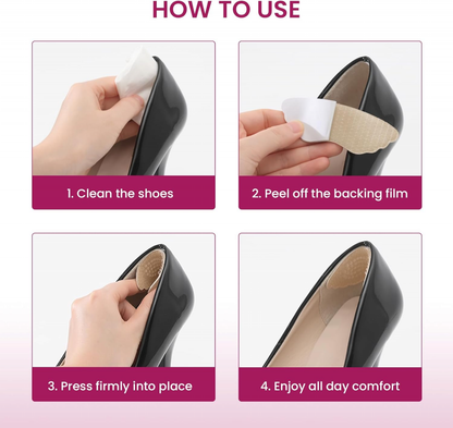 Bukihome Gel Heel Grips 3 Pairs