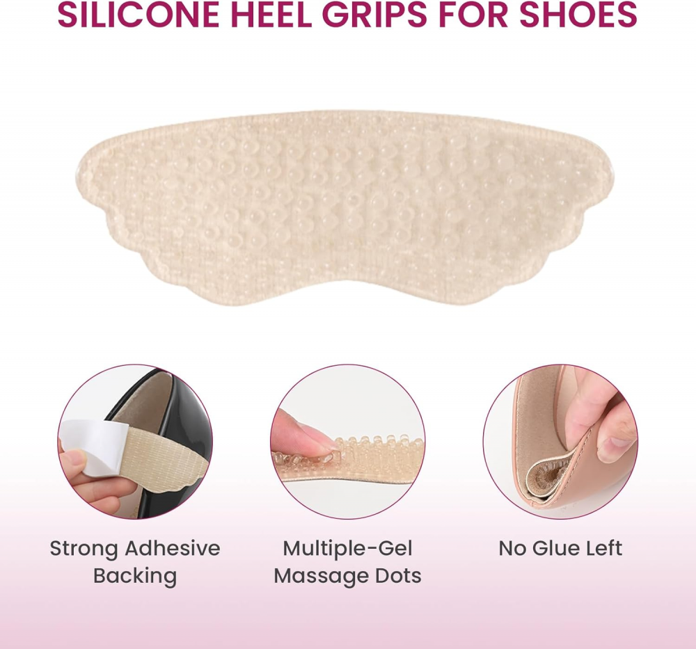 Bukihome Gel Heel Grips 3 Pairs