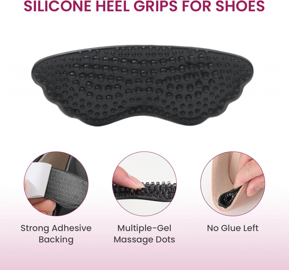 Bukihome Gel Heel Grips 3 Pairs