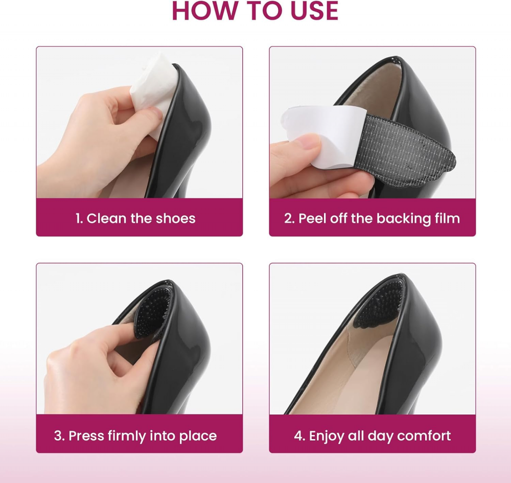 Bukihome Gel Heel Grips 3 Pairs
