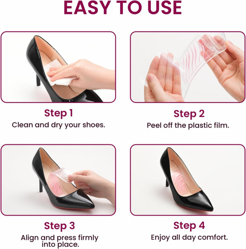 3/4 High Heels Inserts (Women's 6-10)