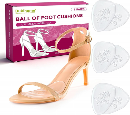 Bukihome Soft Gel Metatarsal Pads
