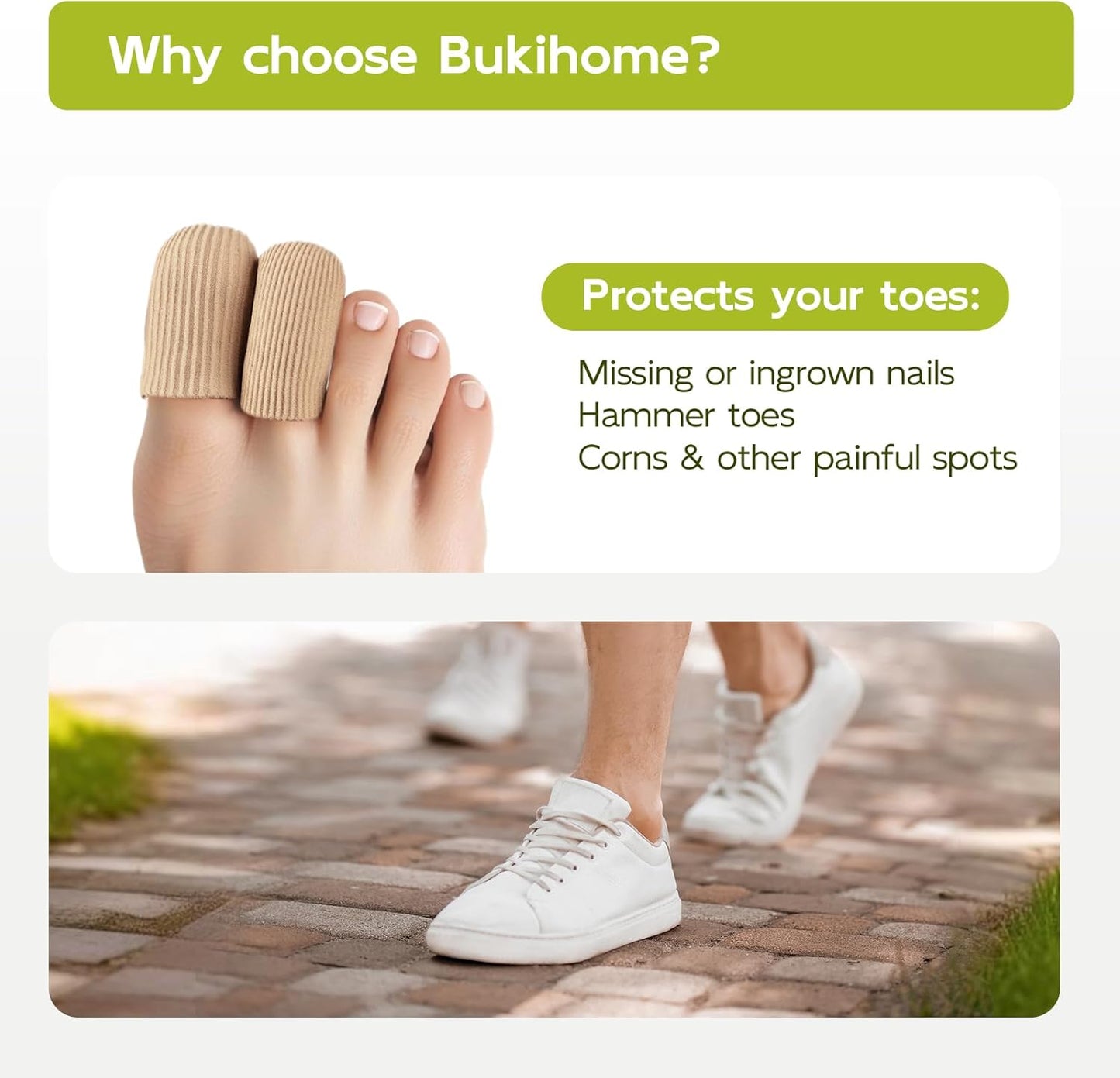 Bukihome 8 PCS Toe Protectors