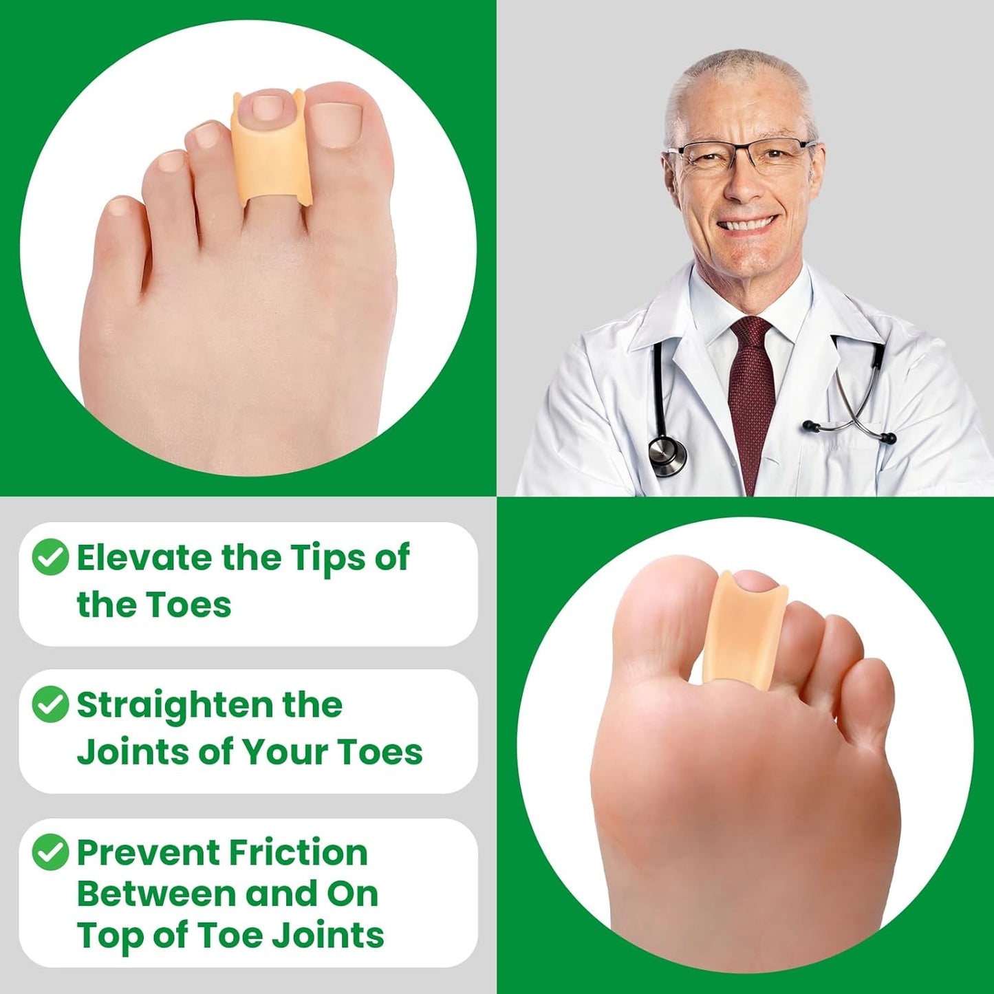 Bukihome Hammertoe Corrector Toe Wrap