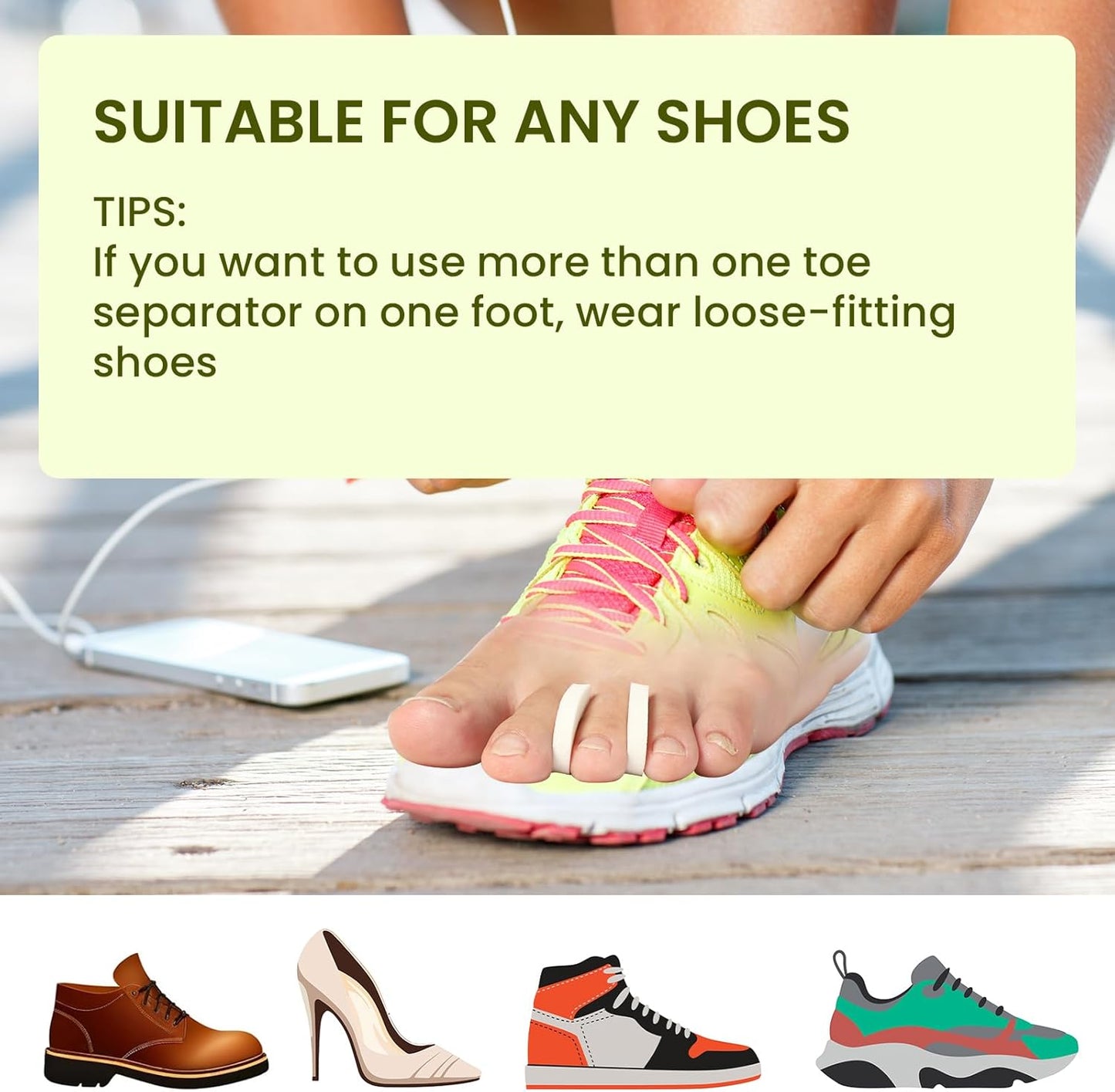 Bukihome Foam Toe Separators